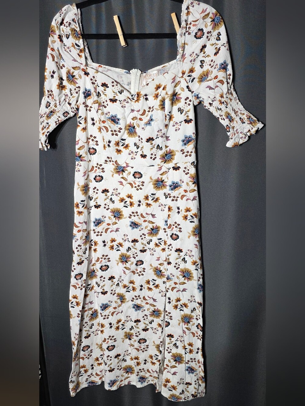 Audrey Parks Floral Large Dress Long Victorian Style